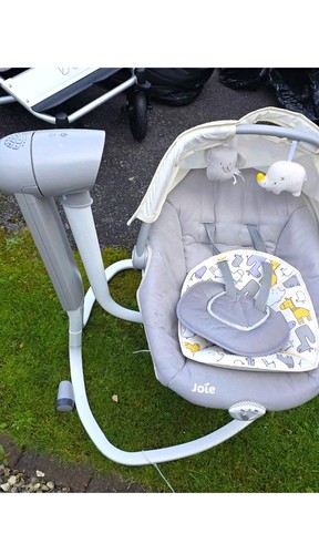 Joie baby swing grey - grey, with
