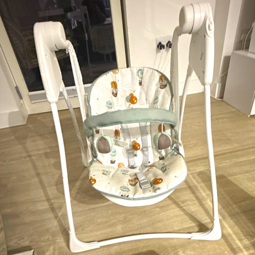 Graco baby swing - baby, on